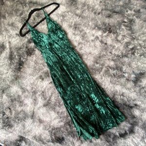 Crushed Velvet Midi Dress